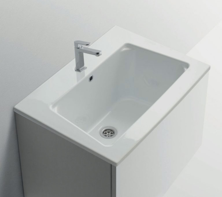 Глубокая раковина в постирочную для мебели в ванную комнату Maxi Arbi. Дизайн сантехники. Дизайнерская сантехника для ванной комнаты