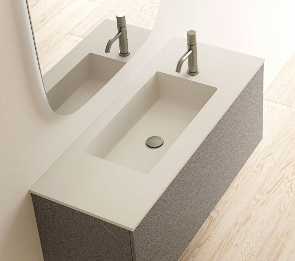 Раковина столешница для мебели в ванную комнату Milo Arbi. Дизайн сантехники. Дизайнерская сантехника для ванной комнаты