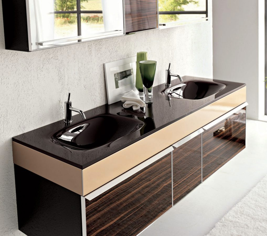 Раковина-столешница для мебели в ванную комнату Rettangolare piccolo Arbi. Дизайн сантехники. Дизайнерская сантехника для ванной комнаты