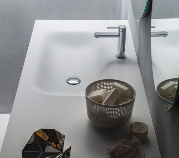 Раковина-столешница для мебели в ванную комнату Rettangolare Arbi. Дизайн сантехники. Дизайнерская сантехника для ванной комнаты